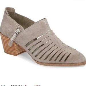 1 State Tan Booties Tan Grey Suede Booties NEW